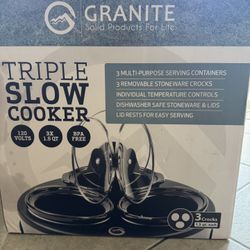 Triple Slow Cooker and Server