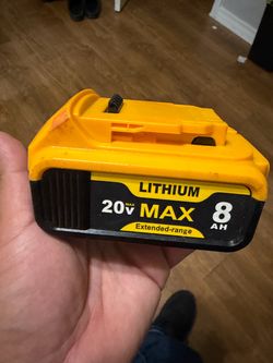 DeWalt 20V MAX 8Ah Lithium Battery Extended Range