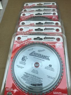 Milwaukee Saw Blade 6.5 in Carbide Teeth New