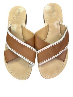 Women's Syrenia Sorrento Italian Leather Sandals MADE IN ITALY Size 11 See Photo