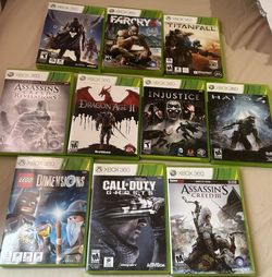 Games $10 Each  Or $90 For All 