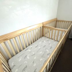 Dream On Me Convertible Crib And Graco Mattress