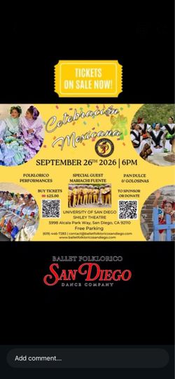 Tickets available celebración mexicana 09/26