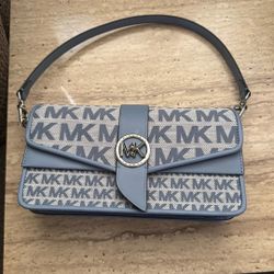 Blue Michael Kors Purse 