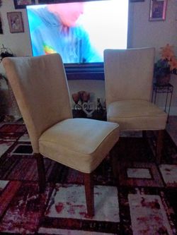 2 KITCHEN TABLE CHAIRS..