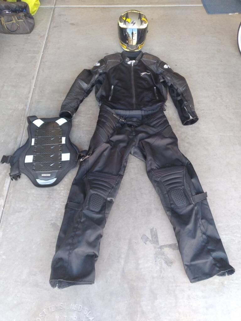 Riding Jacket Pants Vest Gloves 