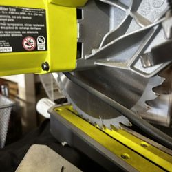 RYOBI $200  retail  15 Amp 10 in. Corded Sliding Compound Miter Saw with LED Cutline Indicator