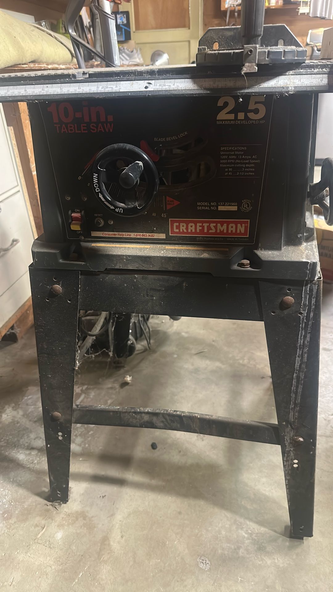 Craftsman table saw