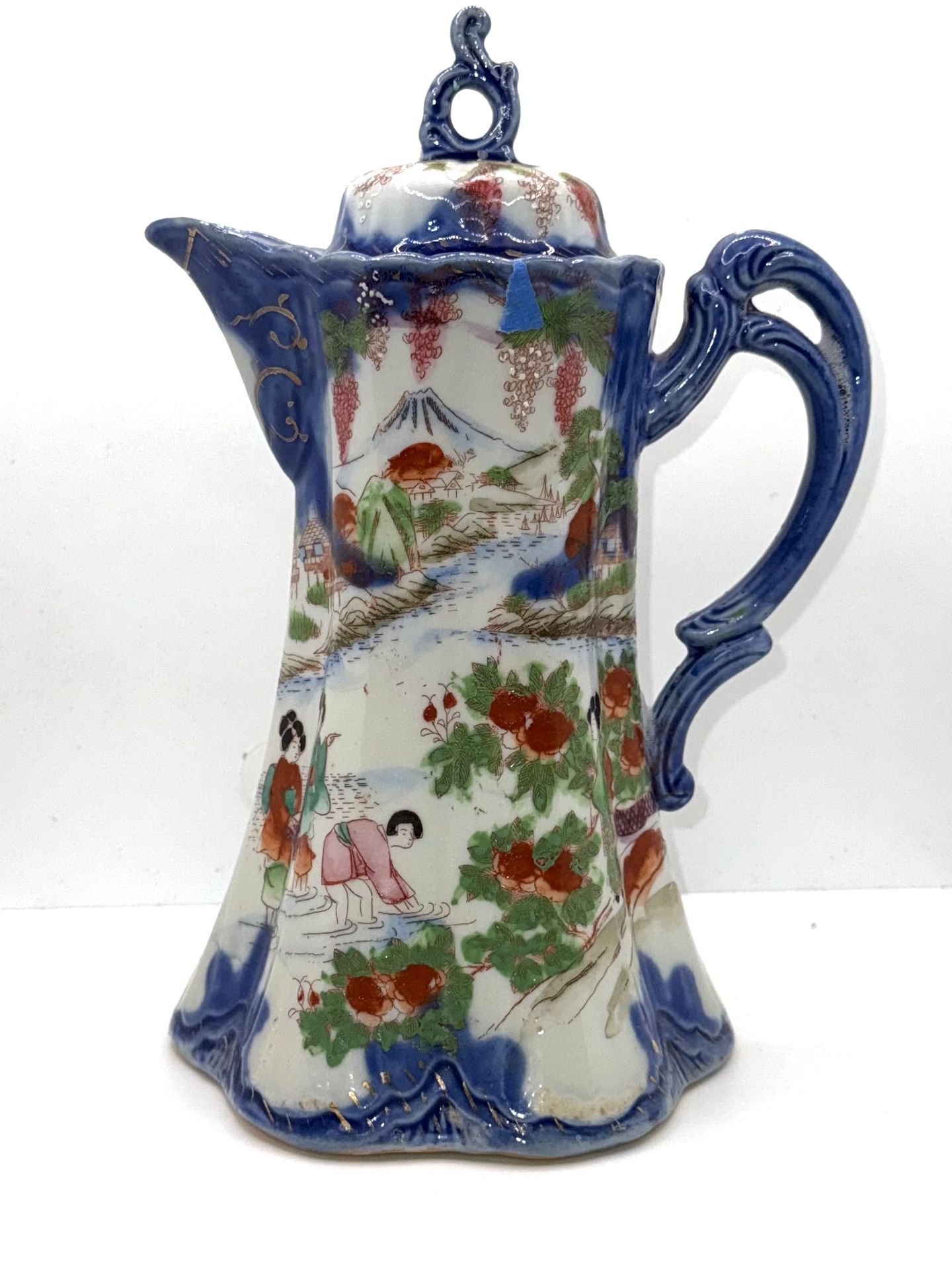 Vintage Nippon Mirage Hand Painted Coffee Chocolate Teapot