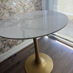 Faux marble top table - River oak area