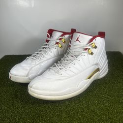 Nike Air Jordan 12 XII Retro FIBA White Red 130690-107 Men’s Size 10.5