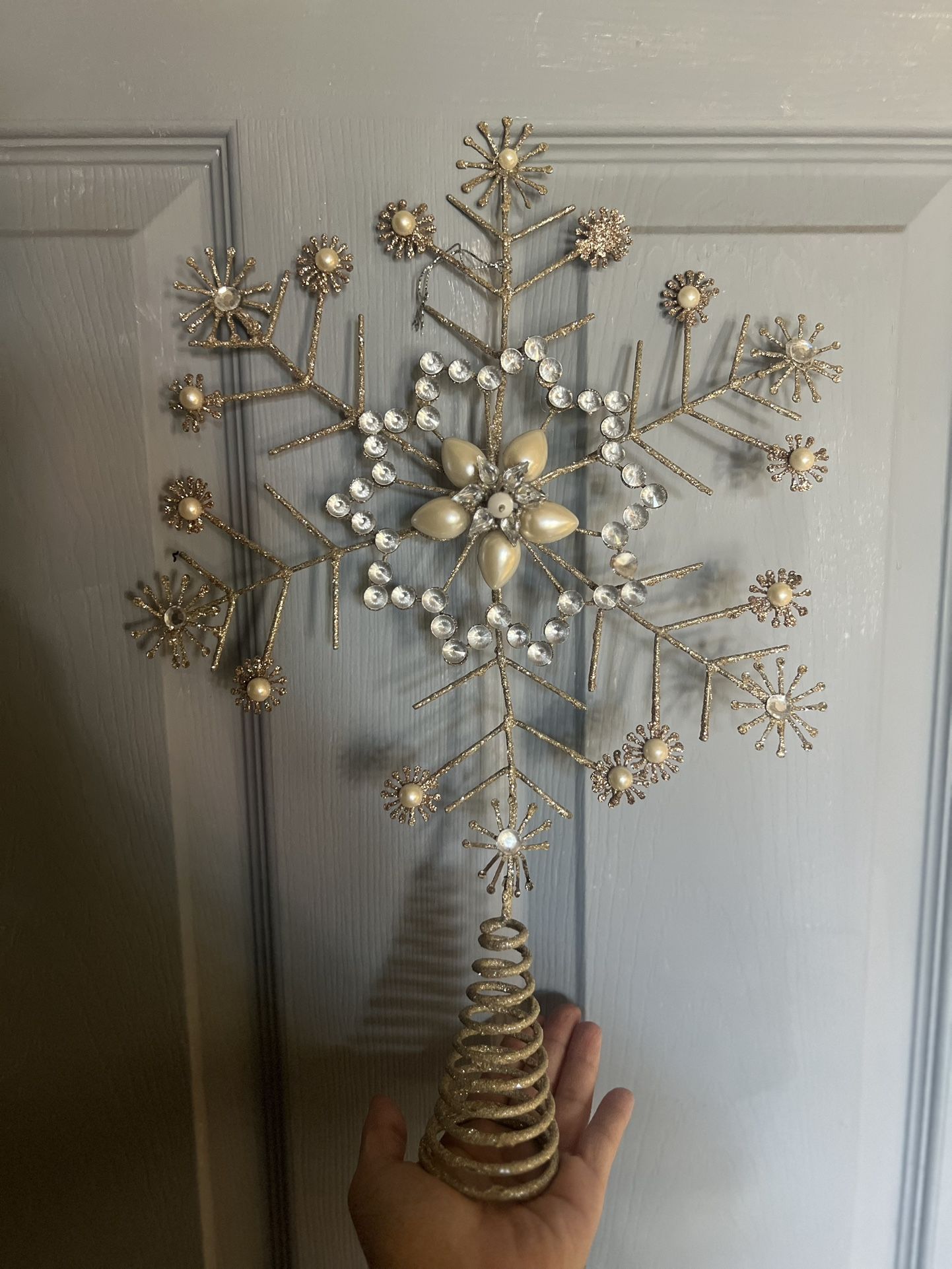 Gold Glittery Tree Topper