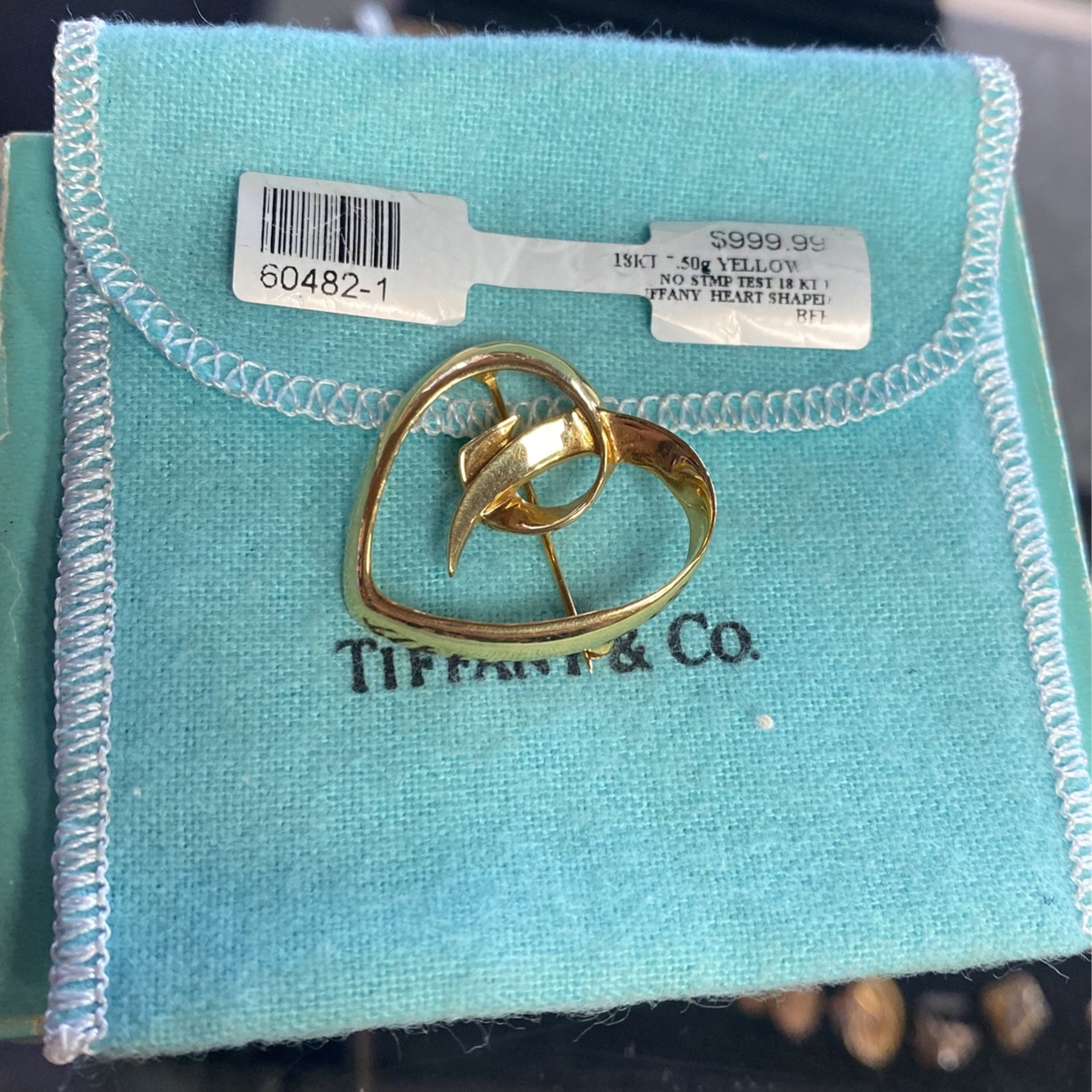 18k Tiffany And Co Pin
