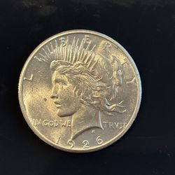1926 Peace Silver Dollar – Original, Circulated