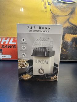 Rae Dunn POPCORN Hot Air Popcorn Maker Cream 1100W With Box