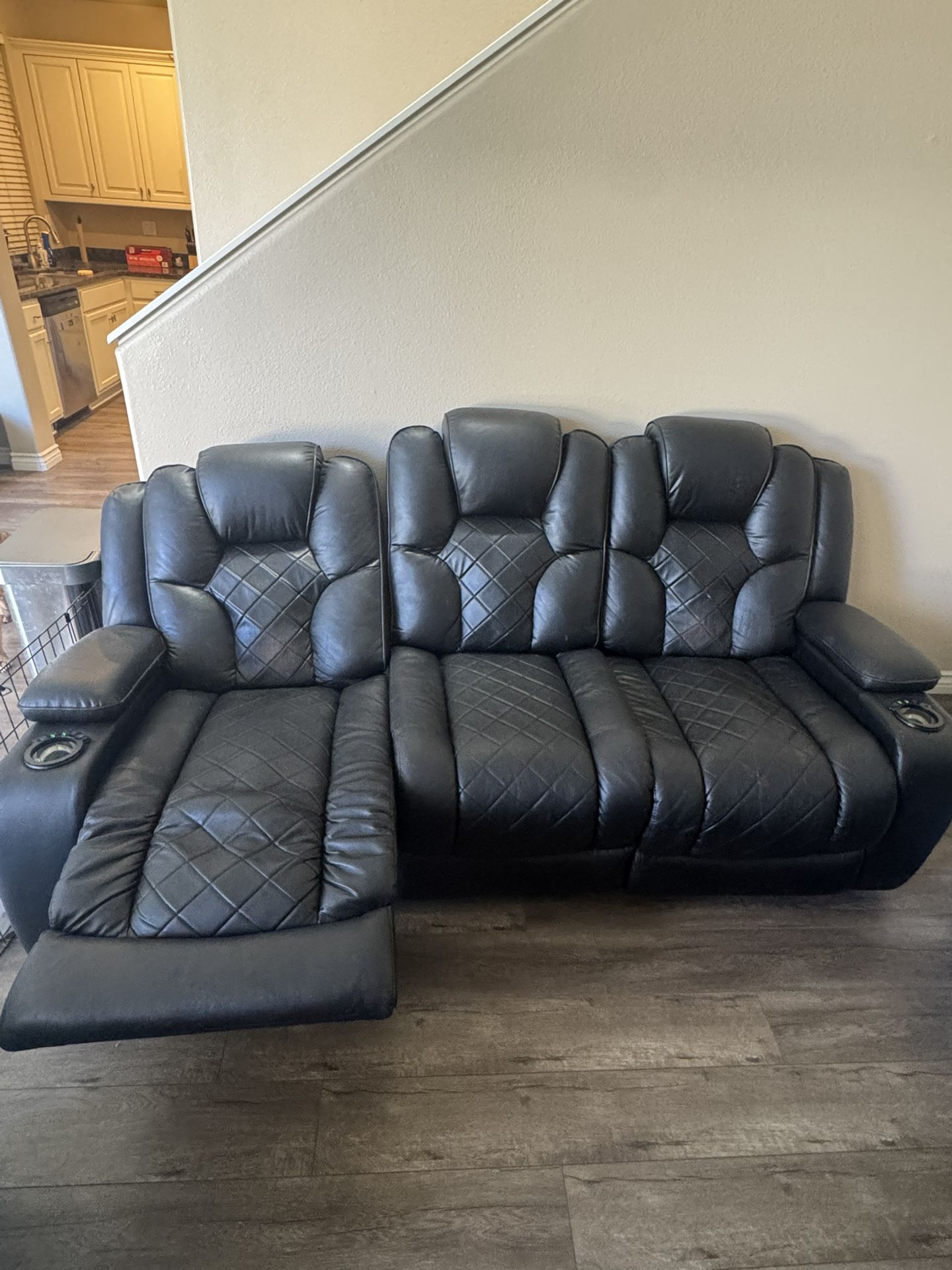 3 Piece Reclining Couch Set