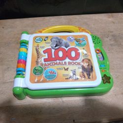 Leap Frog 100 Animal Book An Interactive ( Bilingual - English And Spanish) Learning Toy.