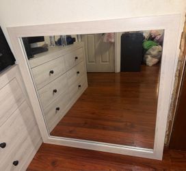 Atticus White Dresser Mirror