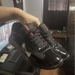 Prada Black Cups Shoes 