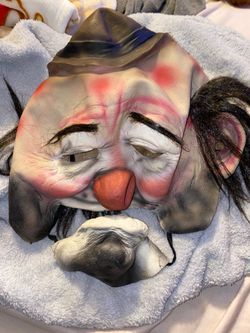 PMG Halloween Mask Masque Moving Jaw Horror Mask Hobo Clown