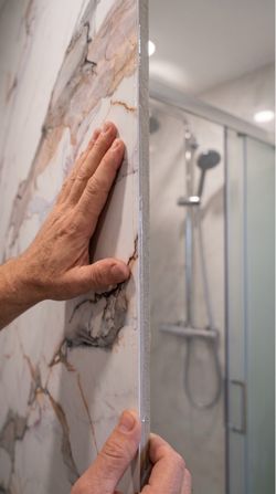 PVC MARBLE WALL PANEL — can be used as shower wall panel