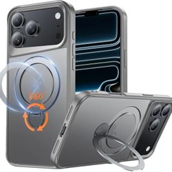 17 Pro Max Case, with 360° Magnetic Stand [Compatible with MagSafe]