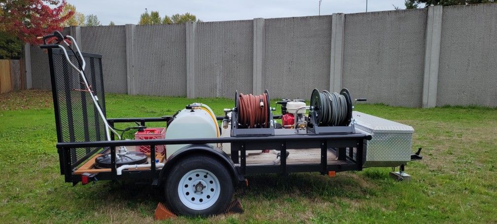 Pressure Washer Trailer Setup