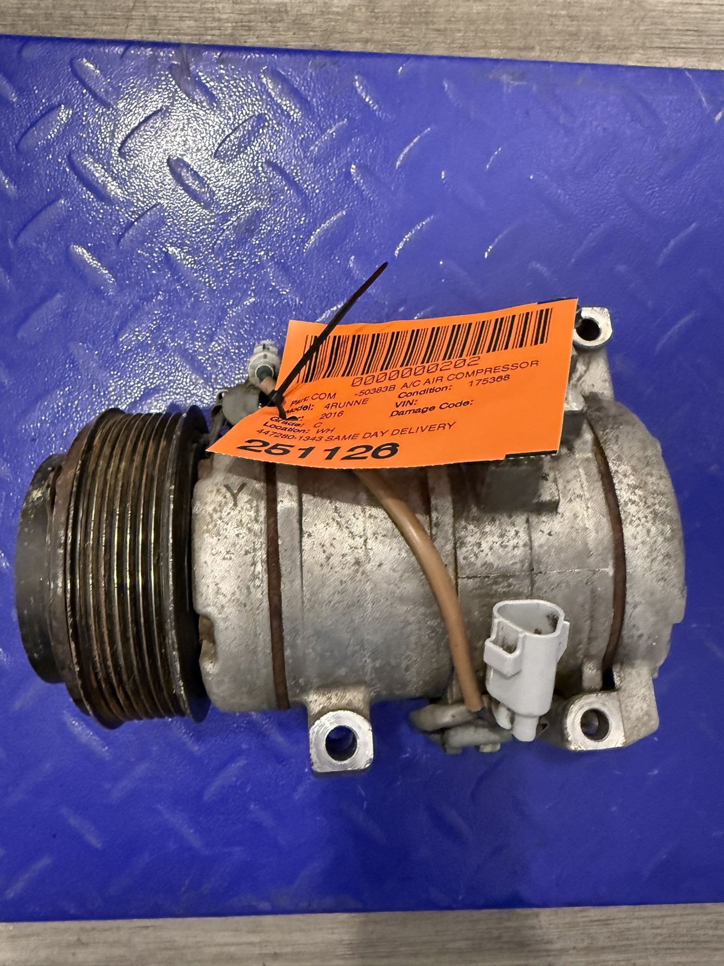 2010 - 2024 TOYOTA 4RUNNER AC AIR CONDITIONING COMPRESSOR W/ CLUTCH OEM