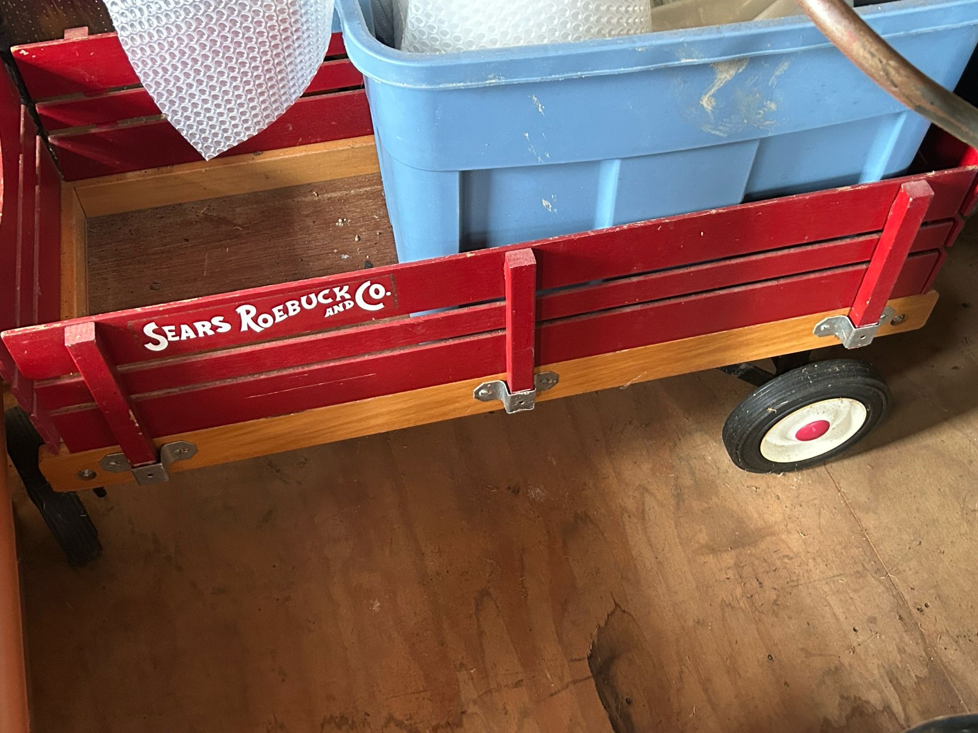 Little Red Wooden Wagon