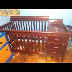 Afg Crib With Attached Changing Table