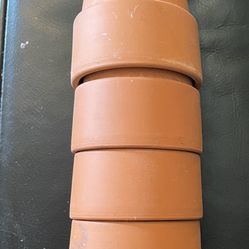 Five 4“ X 3“ Clay Pots