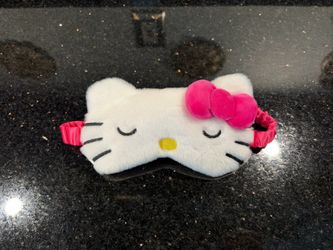 Hello Kitty 3D Plushie Sleep Mask with 3D Pink Bow by The Crème Shop x