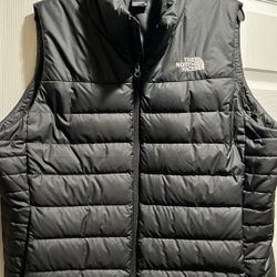 The North Face Womens Full Zip 550 Fill Down Puffer Vest- TNF Black - XXL