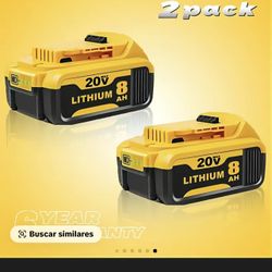 8.0Ah 2-Pack 20V MAX Battery 