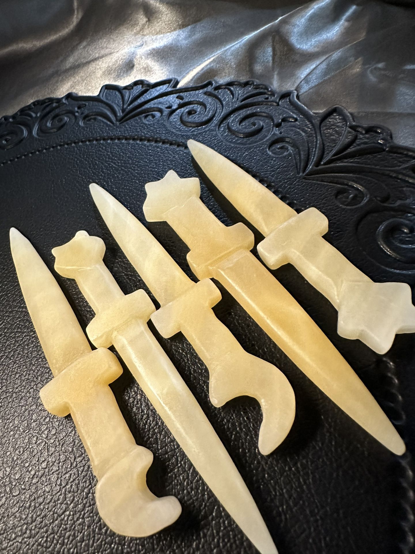 Yellow Calcite Crystal Daggers