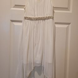 Girls Size 8 White Dress