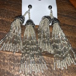 Silver earrings Aretes De Plata