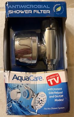Antomicrobial shower filter - aqua care - brand new in box