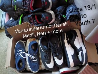 Boys Youth & Teen Shoes (sizes 13/1 to youth/men 7) Vans; Nike; Denali; Merrell; Joe Boxer; Sonoma