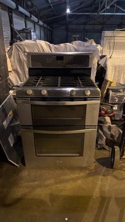 Whirlpool Double Oven Gas Range Stainless Steel