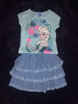 Frozen Skort outfit size 5