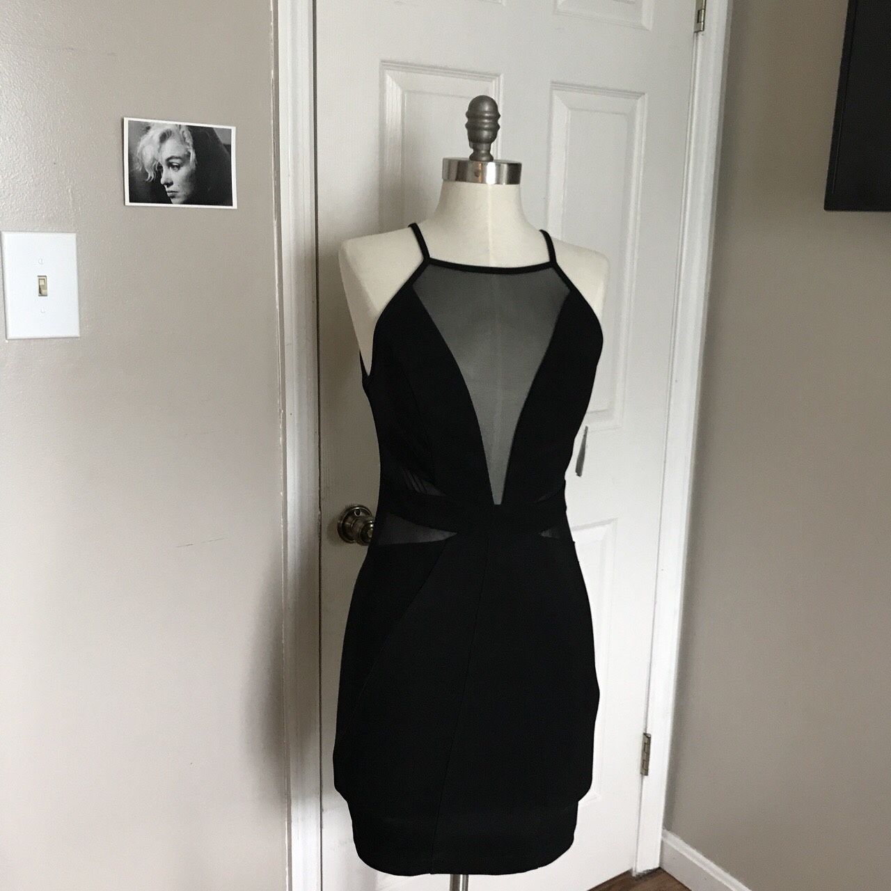 Black Mesh Formal Windsor Dress