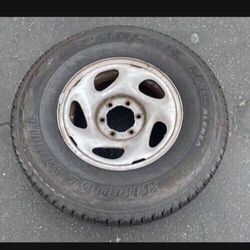 1 X 265/70r16  6x5.5 6x139.7 Wheels Rims 90% Tires Treads!!!!