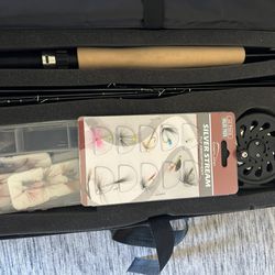 Fly Fishing Rod And Three Boxes Of Fly lures