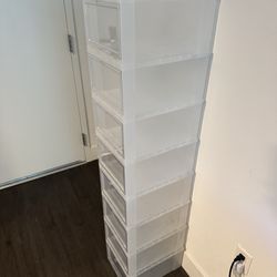 8 Drop front shoe boxes