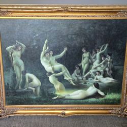 Large Classical Styled Framed Wall Art