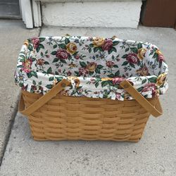 Large Woven Basket With handles