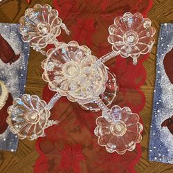 Heavy Crystal Candle Holder 