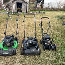 2 Lawn Mower And 1 Edger 