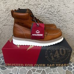 WORK BOOTS WOLVERINE SOFT TOE SIZE 9 MENS